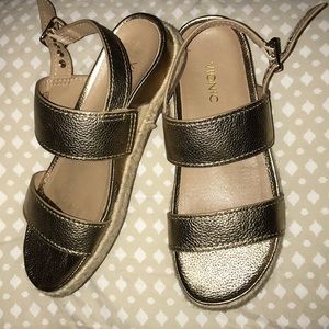 NEW Vionic Orthaheel Technology Lonny Sandal Gold